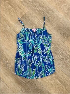 Lilly Pulitzer Blue Flowy Cami Small